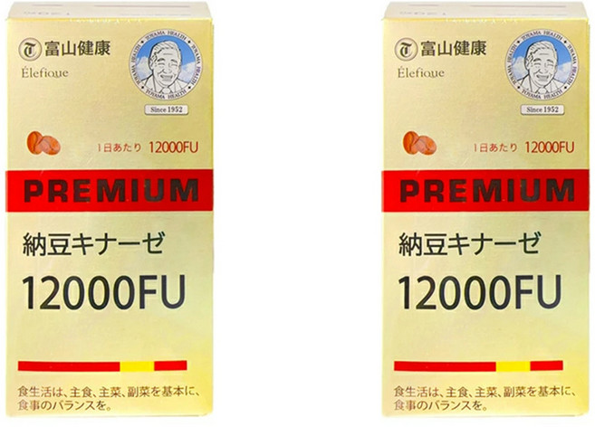 토야마 일본 나토키나제 12000FU 낫또 나또 120정 2개