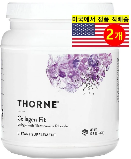 Thorne 쏜 콜라겐 핏 Collagen Fit 506g, 2개 - 쿠팡