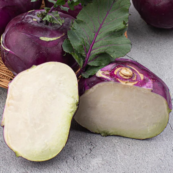 [파격할인100박스] 못난이 콜라비 흠과, 1박스, 1kg