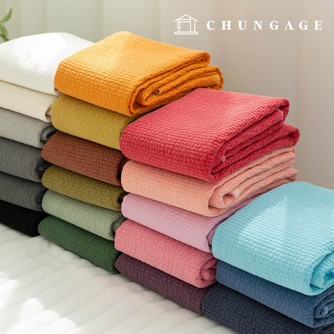 누빔원단 양면 누빔천 줄누빔 바이오 워싱 광목천 30수 피그먼트 7mm 에오스 20종 반마, 12.7mm 갈색, 1개