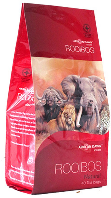 南非 晨曦國寶茶 原味 Rooibos tea 茶包 (無咖啡因), 2.5g, 1袋, 40包