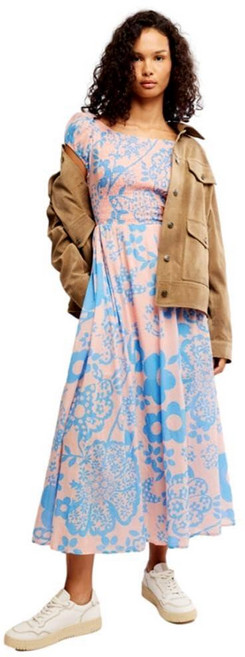 Free People 여성용 자외선 드레스 페일 핑크 콤보 페일 핑크 콤보 M