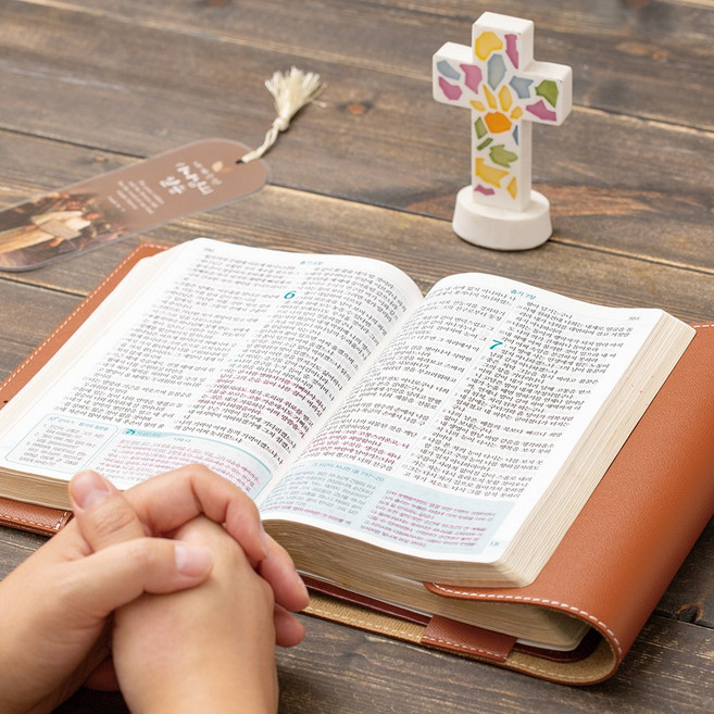 오브리즈 공방가죽 맞춤형 성경책커버 리폼, 1개, 네이비_230mm