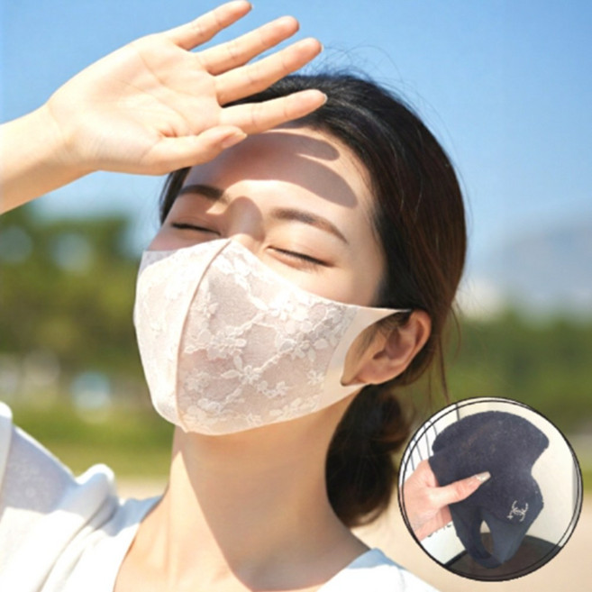 마미앤 망사 자외선차단 마스크 2P 여성전용