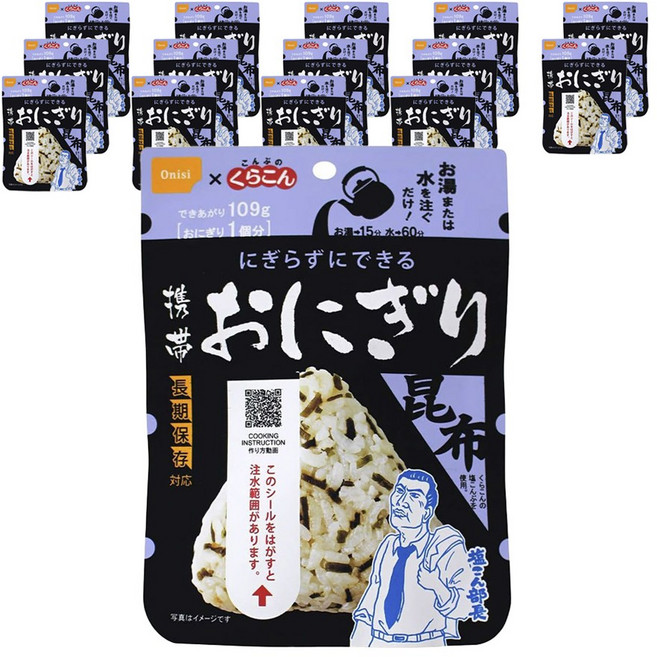 Onisi Foods 便攜式海帶飯糰, 15個, 109g