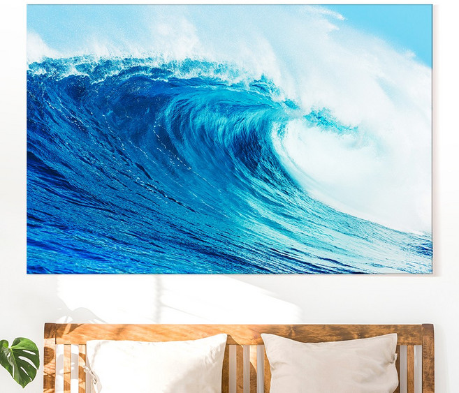 바다사진 물그림 바다액자 물사진 물멍 카페 감성 해변 창문 인테리어 캔버스 액자, 03.서핑웨이브