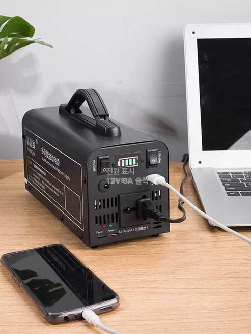 파워뱅크 캠핑용 배터리 차박 캠핑파워뱅크 카라반 리튬인산철 인산철배터리 올인원 충전 보조, 55000mAh, 1개, 블랙 400W 252Wh 가정용 220V