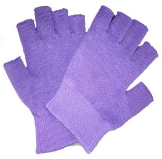미즈코스 보습 반장갑 손 핸드 마스크 젤 장갑 수면 겔글로브 홈케어, 1세트, 퍼플
