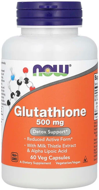 NOW Foods 글루타치온 500mg 베지 캡슐 60정 NOW-00104, 1개 - 쿠팡