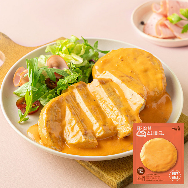 [아임닭] 소스스테이크 명란로제, 12팩, 100g