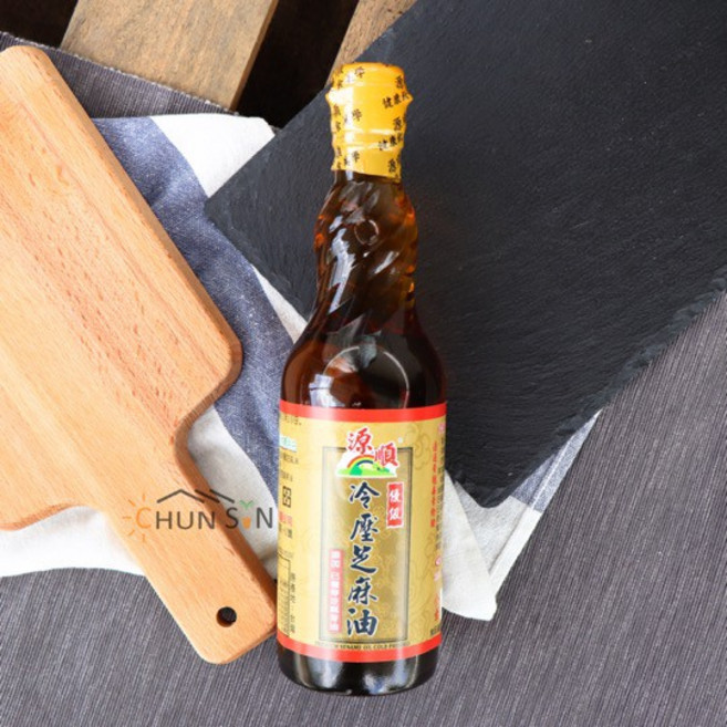 源順 優級冷壓芝麻油, 1個, 570ml, 570ml