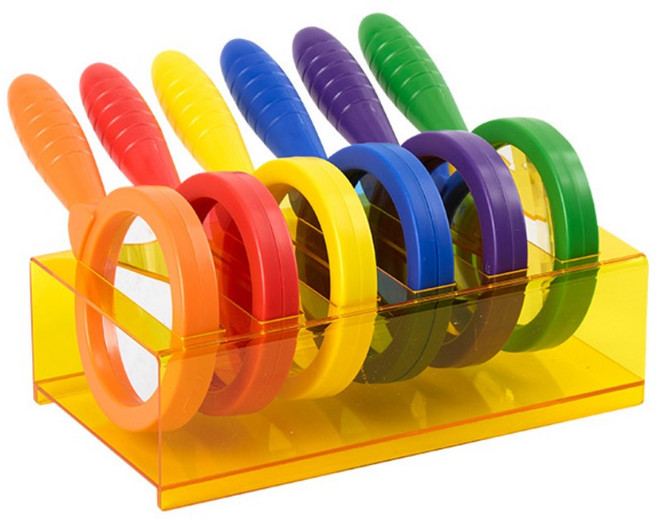 아기 관찰실험 블록 오묵 렌즈 과학놀이 교구장난감 발명심화 원리이해 창의력 학원, 1개