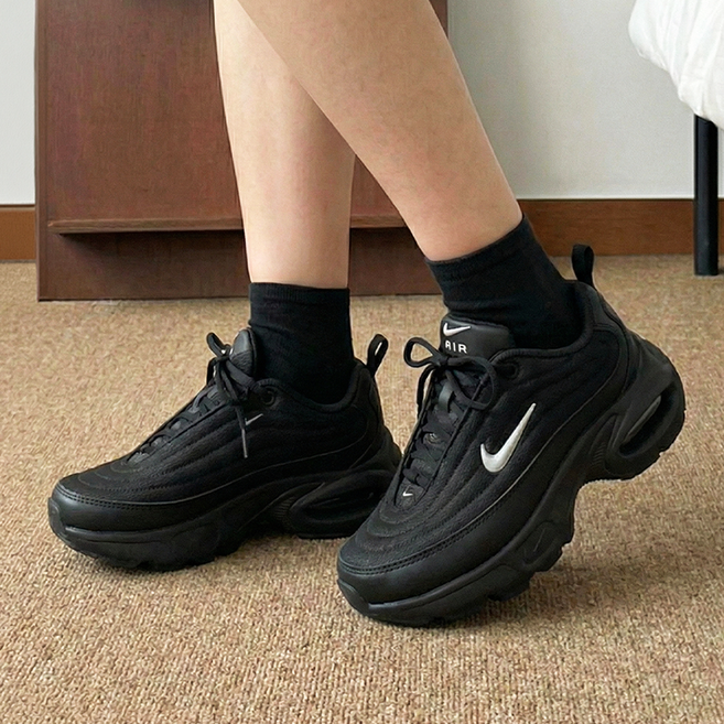 나이키 에어맥스 키높이 통굽 5cm 블랙 운동화 워킹화 조깅화 HND스티커증정