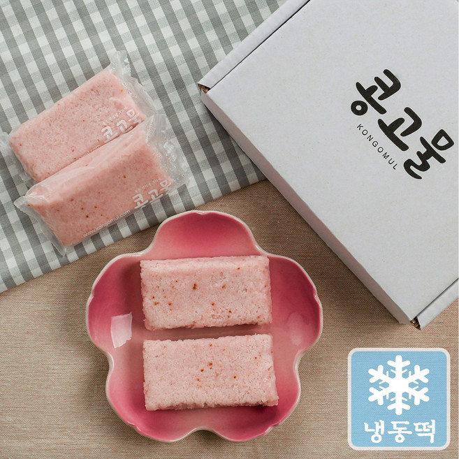 [콩고물떡집] 딸기설기, (개별100g * 10개), 1개, 100g