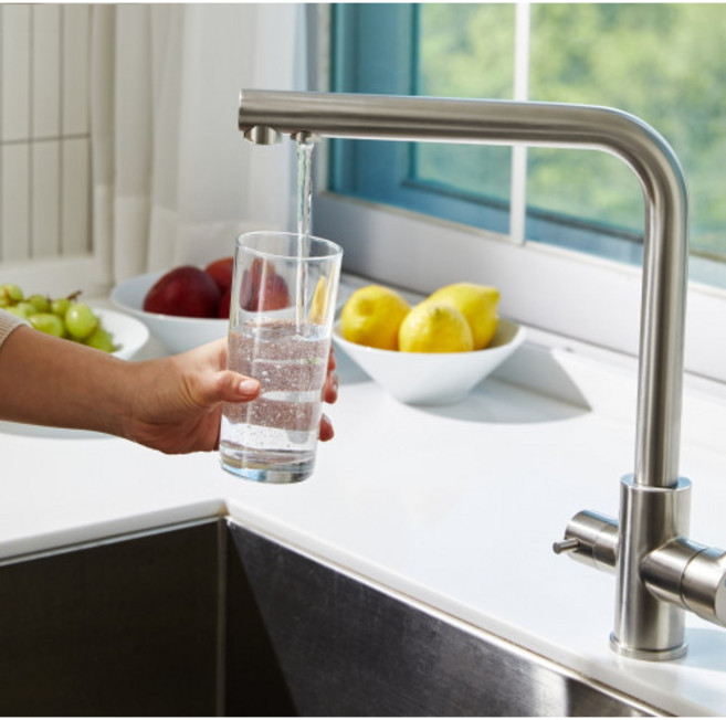 무타공정수기 언더싱크정수기 싱크대 수도꼭지 플러스워터 PW-i100ON1, 직접 설치