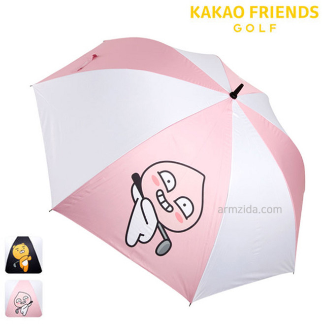 아름지다 [ 카카오프렌즈 골프 ] 특대형 75암막 자동 장우산 - 퍼팅