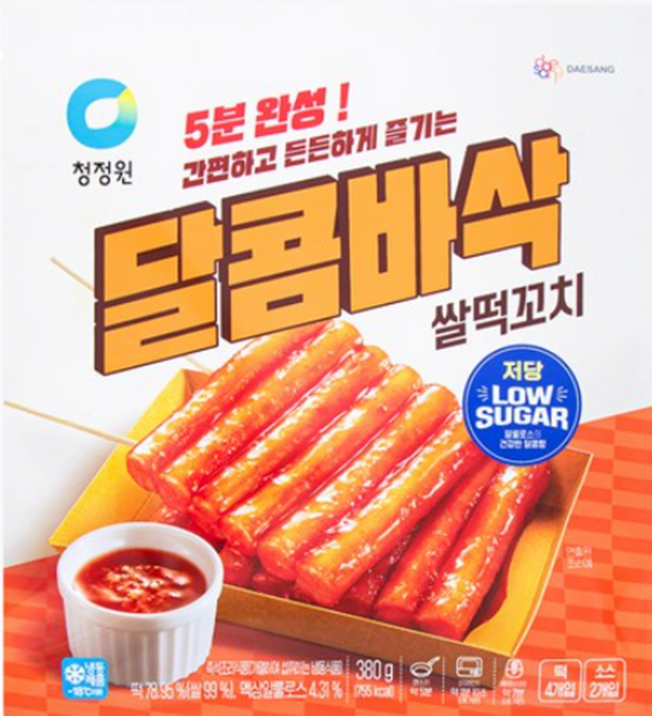 청정원 대상 달콤바삭 쌀떡꼬지, 1개, 380g