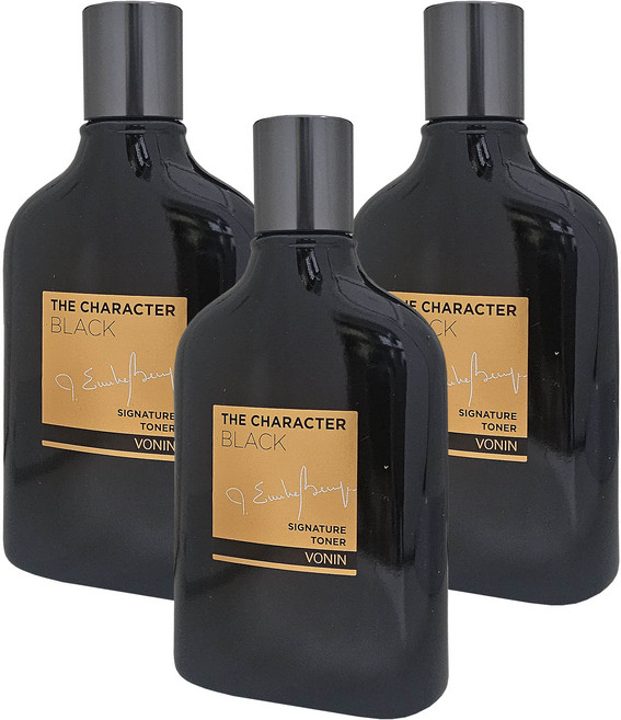 보닌 더 캐릭터 블랙 시그니처 토너, 140ml, 3개