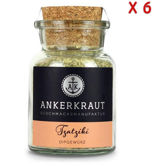 앙커크라우트 차지키 스파이스 믹스 딥, 6개, 100g