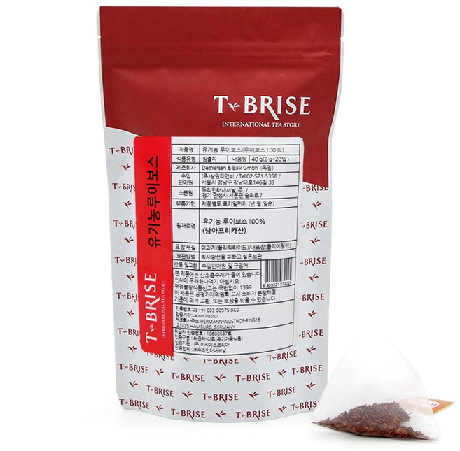 티 브리즈 유기농 루이보스 20티백, 2g, 20개입, 1개