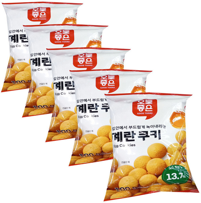 오늘좋은 계란쿠키, 5개, 100g