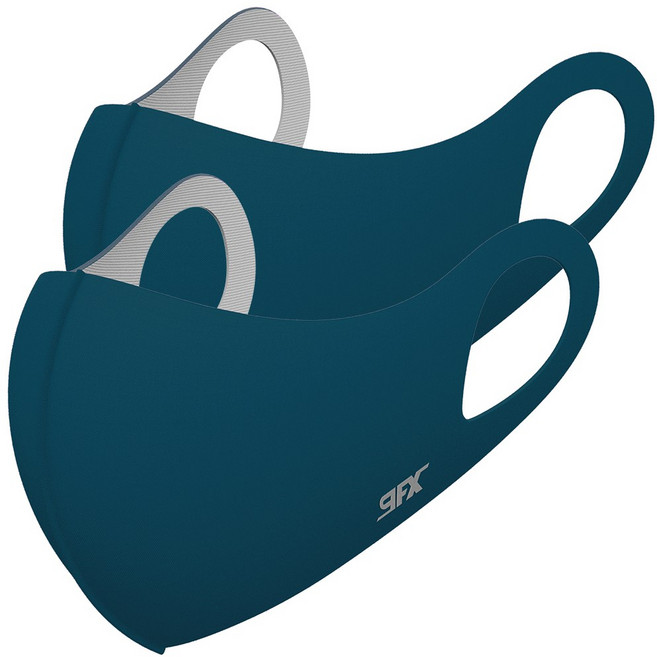 나인에프엑스 스포츠 데일리 페이스 마스크, 틸그린, 2개