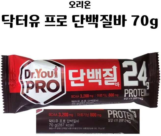 오리온 닥터유 프로 단백질바, 70g, 4개 - 쿠팡
