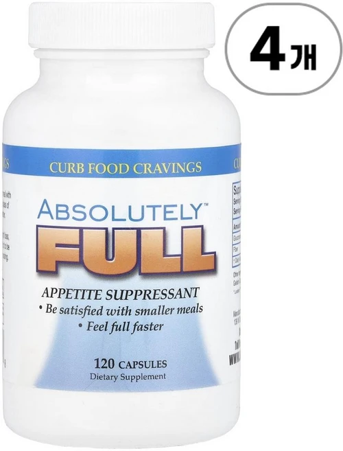 앱솔루트 뉴트리션 앱솔루틀리 풀 Absolute Nutrition Absolutely Full 120정, 4개 - 쿠팡