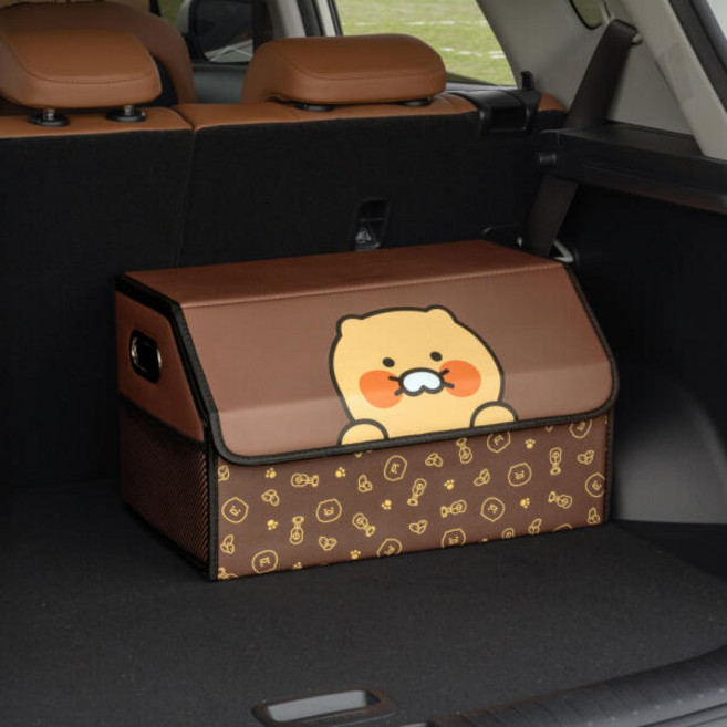 아트박스/카카오프렌즈 춘식이 대형 클리어 차량용 트렁크 보관함, 트렁크 보관함_대형 사이즈