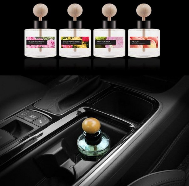 차량용 방향제 고급 디퓨저 모던 대시보드 컵홀더 프리미엄 허브 향 모음, 상품선택, 피치, 1개