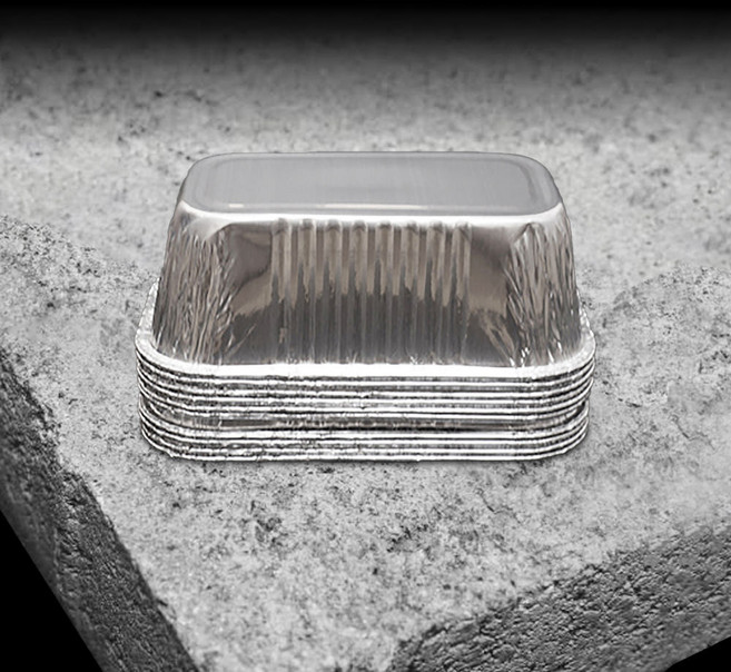 비즈쿡 은박 파운드컵 10개입, 1개, 15cm x 7.5cm x 4.5cm