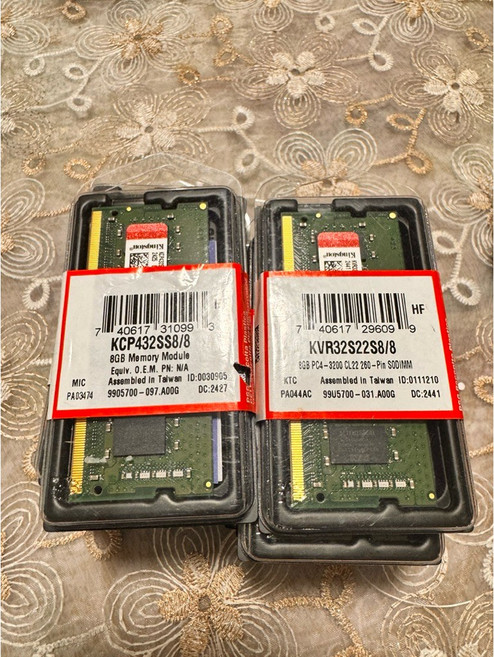 金士頓 DDR4 3200Mhz 8G/16G 筆電記憶體 全新 終身保固, 1個, 8G