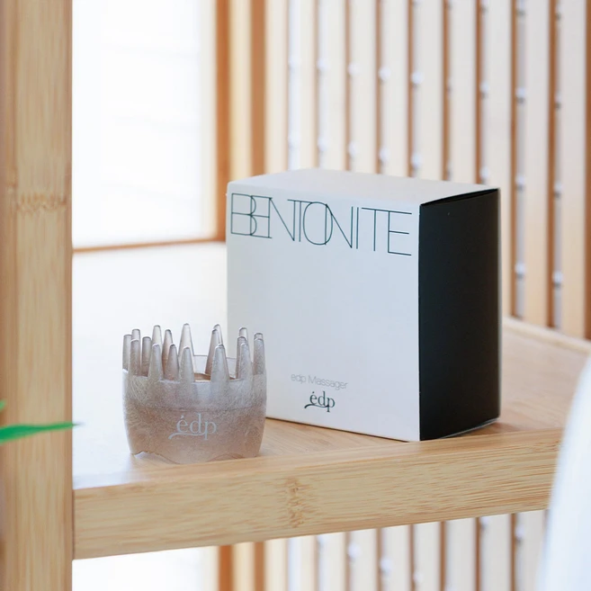 [에디쁘] 동안 두피해독을 위한 화산괄사 / 특허왕관괄사 디톡스 지압 머리빗 쁘띠 샴푸브러쉬, 두피괄사, 벤토나이트, 1개 - 쿠팡