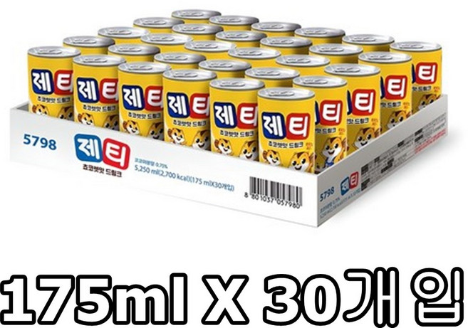 제티 초코렛맛 캔음료, 5.25L, 1박스