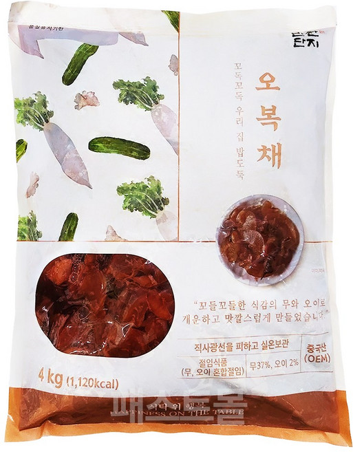 반찬단지 오복채 절임, 4kg, 1개