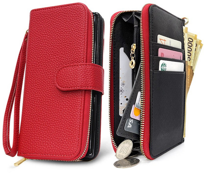 루이갈레 지퍼형 동전수납 더블포켓 카드수납 지페수납 장 지갑형 휴대폰케이스 핸드폰케이스 LG 벨벳 V50 s V40 Q9원 Q9one