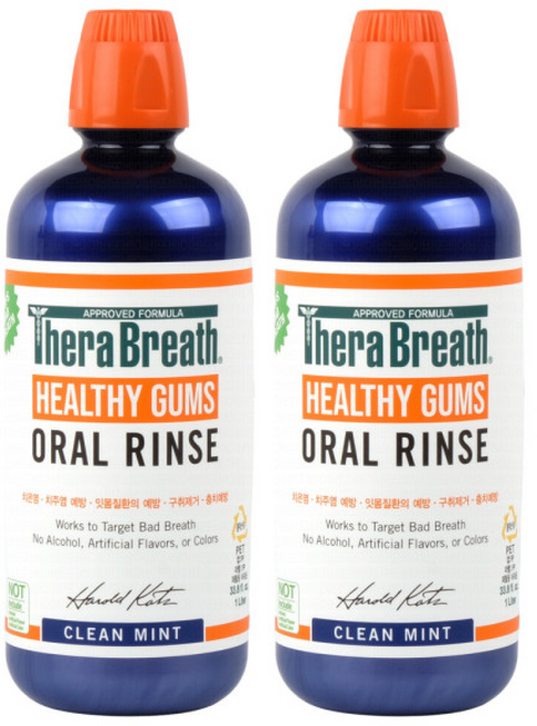 테라브레스 헬시검스 오랄린스 클린민트, 2개입, 1L