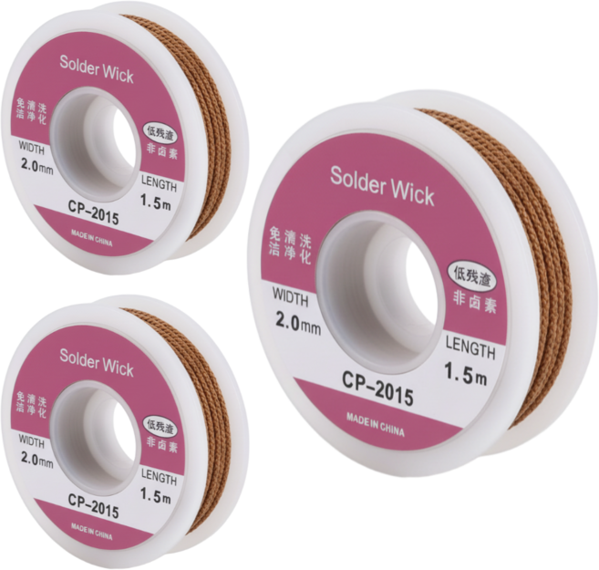 고트 원터치 클린라인 납 흡입 테이프 2mm 1.5M, 3개