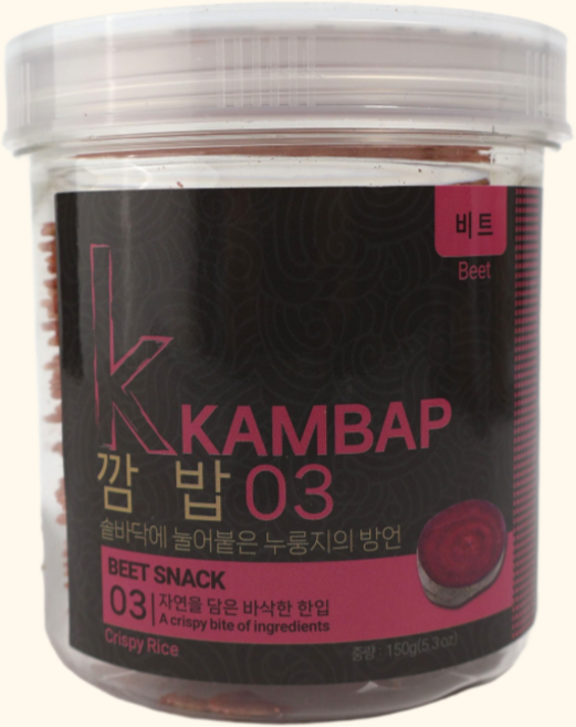 소담 깜밥 프리미엄 누룽지 스낵 150g - 비트 맛, 5개