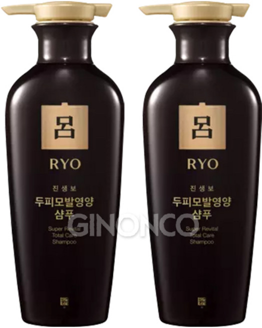 려 진생보 두피모발영양 샴푸, 400ml, 2개