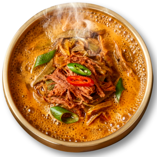 가마솥에서 한우사골로 우린 무보까 한우사골 육개장, 5개, 600g