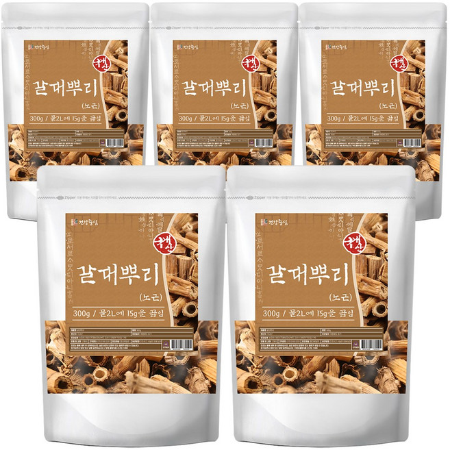 건강중심 국산 갈대뿌리 노근 300g, 5개