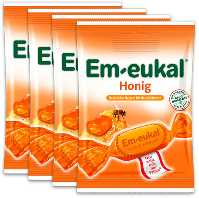 엠오이칼 허니 캔디, 75g, 4개