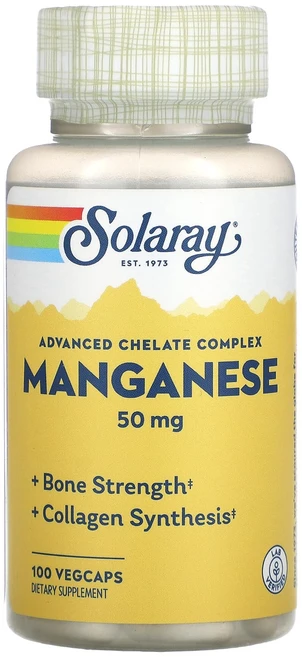 Solaray 망간 고급 킬레이트 복합체 50mg 베지 캡슐 100정, Solaray망간고급킬레이트복합체50mg베지캡슐100정, 1개 - 쿠팡