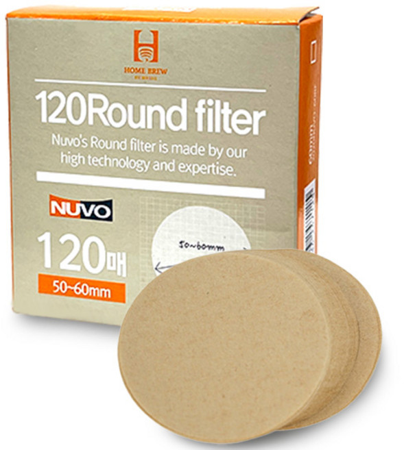 부품 누보 홈 콜드브루 종이필터 120매, 1개, 120개입