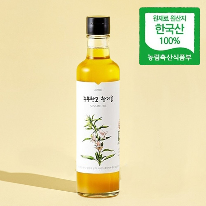 저온참기름, 300ml, 1개, 300ml