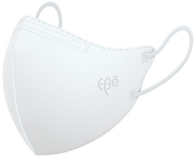 이비에 4중필터 새부리형 컬러 패션 마스크 대형 KF94, 30개입, 1개, 화이트