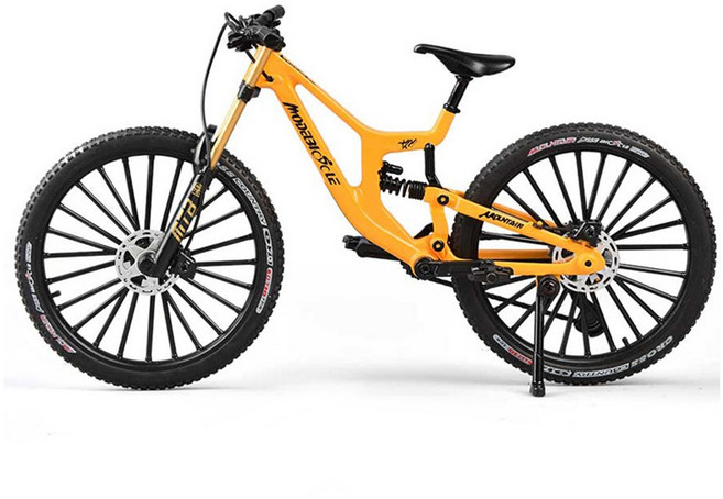 링비츠 자전거 모형 미니어처 다이캐스트 인테리어 장식품 BM12, 엔듀로 MTB-옐로우