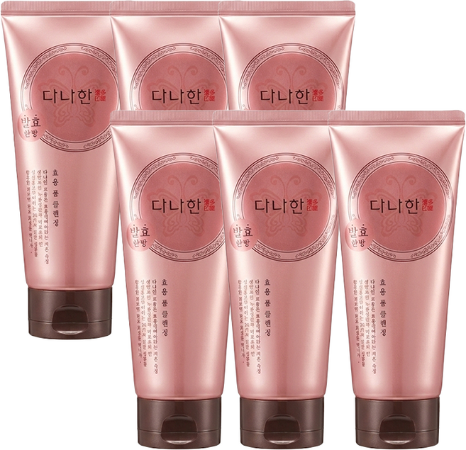 다나한 효용 폼클렌징, 6개, 200ml