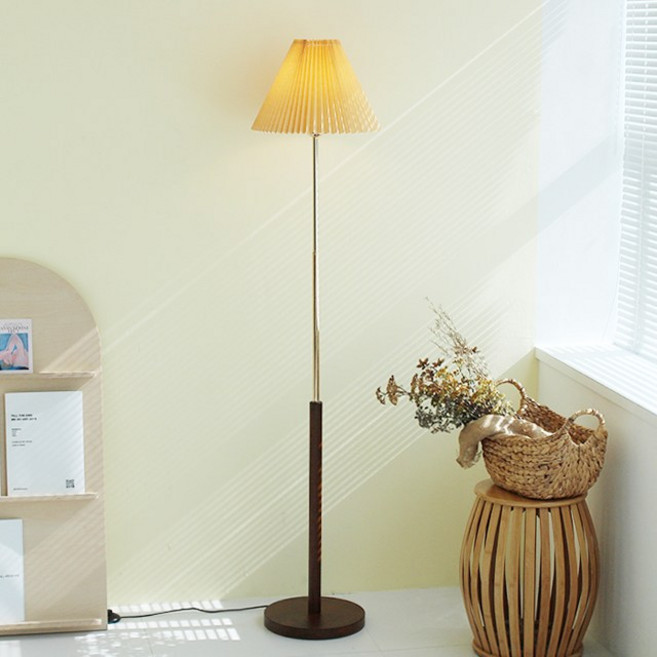 솔레 장스탠드_2colors [LED램프증정], 브라운